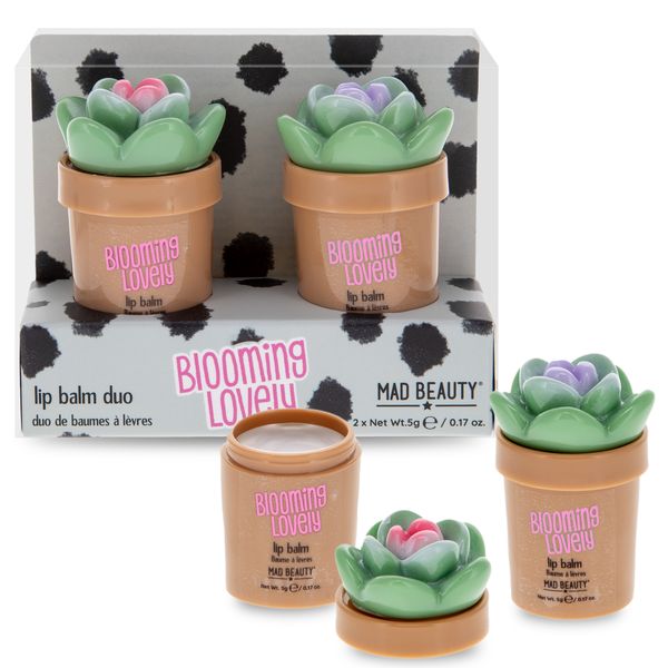 Mad Beauty Blooming Lovely Lip Balm Duo - Rhubarb &amp; Vanilla