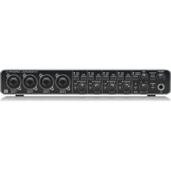 Behringer UMC404HD Audiophile 4x4 24-Bit/192 kHz USB Audio/MIDI Interface