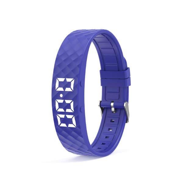 Smart Fitness Band Yellow/Blue Step/Sleep Tracker - Device Compatible