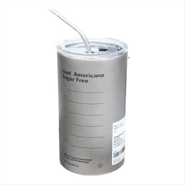 Coffee Cup Thermoses Stainless Steel Water Bottle with Straw Cup Ice Americ