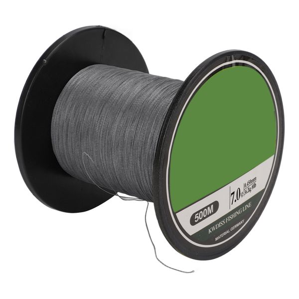 500m Braided PE Fishing Line for Saltwater, 4 Strands, Gray