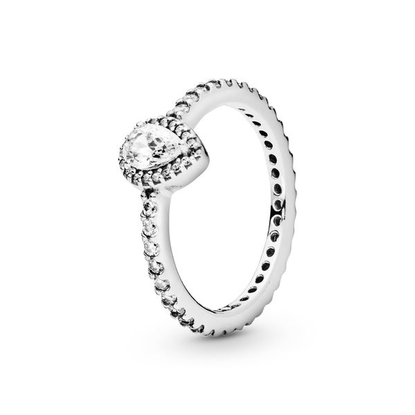 Pandora Classic Teardrop Halo Ring