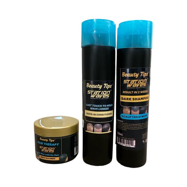 Beauty Tips Station Waves Scalp Treatment Set - 3 Piece