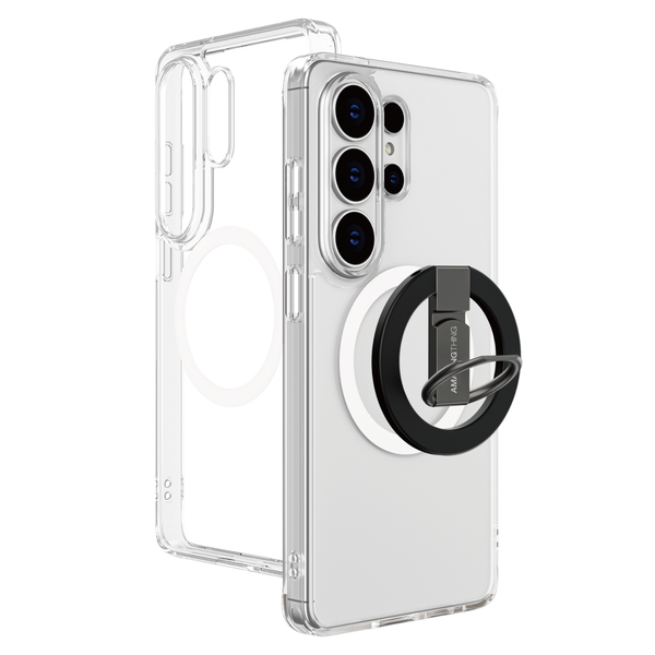 AT Case Compatible with Galaxy S26 Ultra Minimal Mag Grip Set Cover - Clear