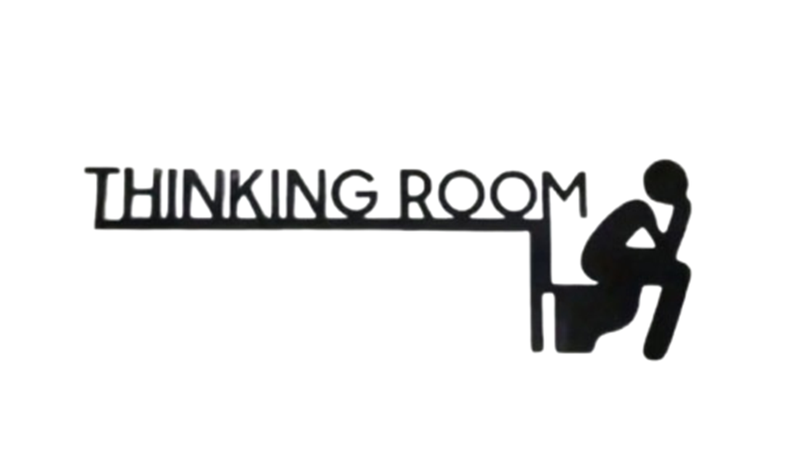 Wall Deco Thinking Room for Wall Decoration in Bathroom Toilet