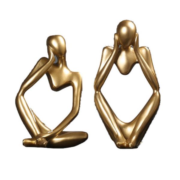 Yoga Figurine Gold 2 Set