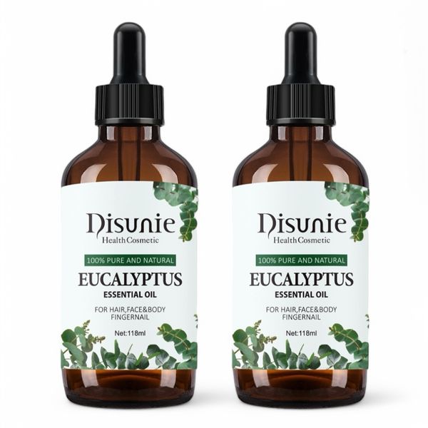 Disunie Eucalyptus Essential Oil 118ml Fragrance Oil Air Humidifier -2 Pack