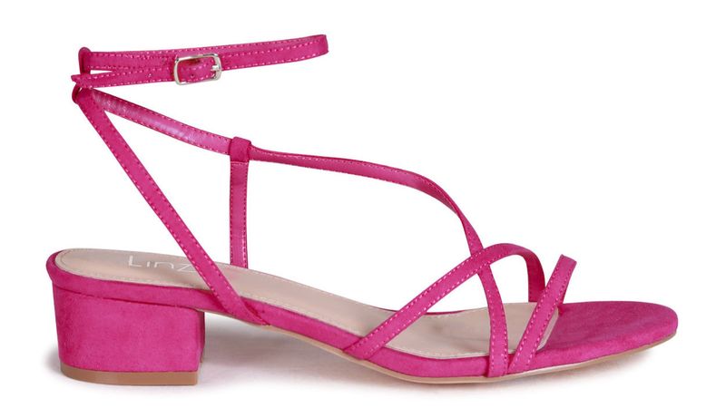 Linzi Ladies - CALISTA Soft Faux Suede Heels - Fuchsia Suede