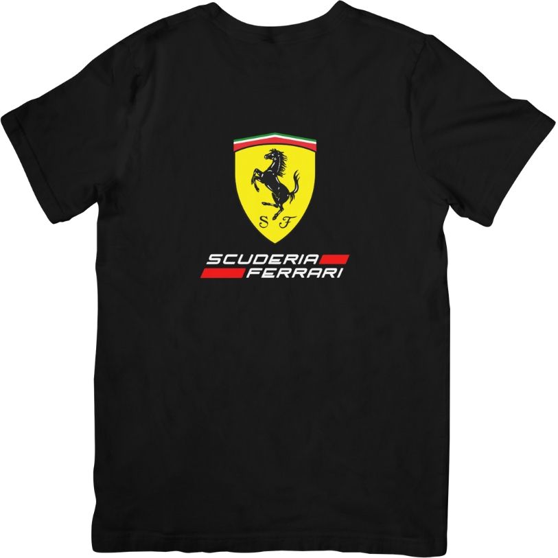 Scuderia Ferrari F1 Team Big Black Unisex T-Shirt | Shop Today. Get it ...