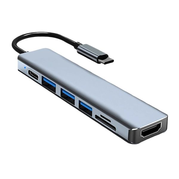 7-in-1 USB-C Docking Station with 4K HDMI, 87W PD, 3 USB Ports for PC