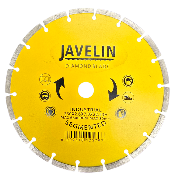 Javelin 230mm Diamond Cutting Disc - INDUSTRIAL