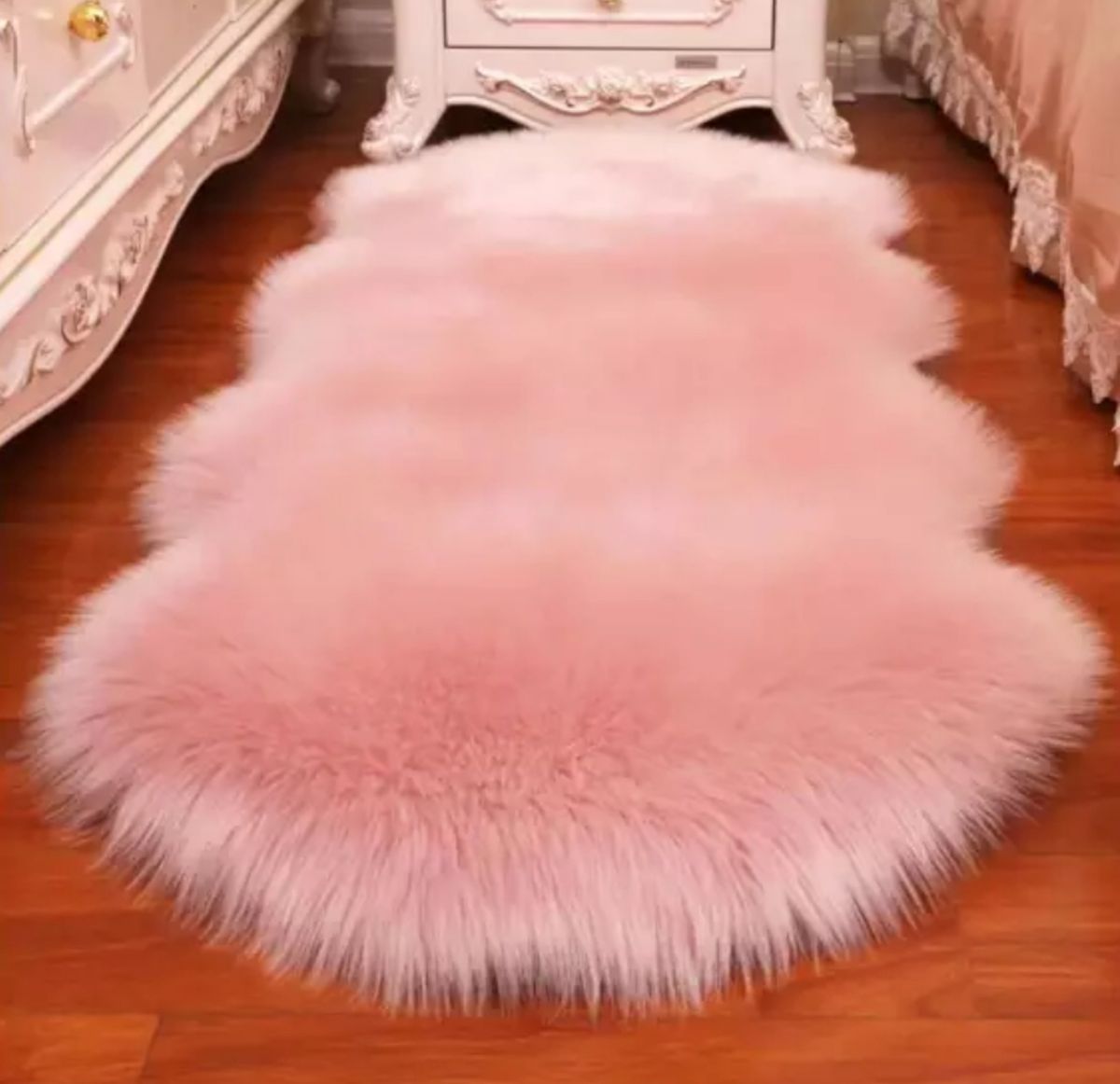 Fluffy Rug Carpet Light pink Shop Today. Get it Tomorrow!