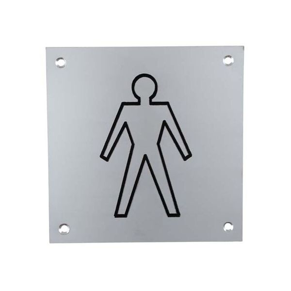 DCLSA Aluminium Plate Male Sign 150 x 150 x 2mm 01/150/FEM
