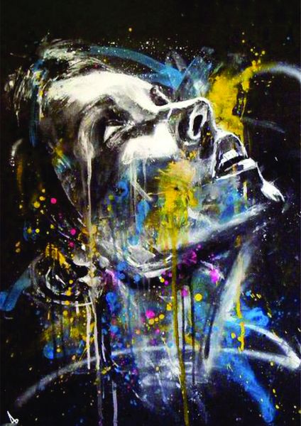 Canvas Wall Art-water Color Girl