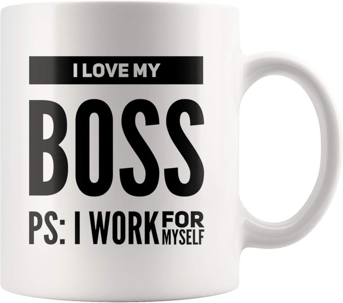 I work for myself-Father's day-Mother's day-Valentines-Christmas Mug