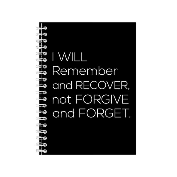 I Will A5 Notebook Spiral Lined Motivational Saying Graphic Notepad Gift143