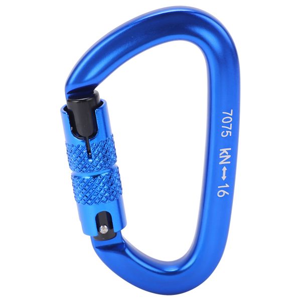 Blue No.9 Auto-Locking Climbing Carabiner