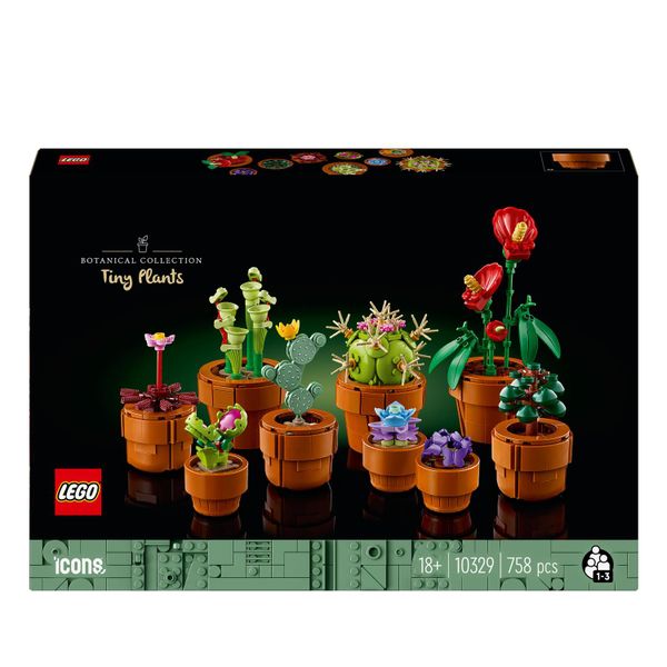 LEGO® Botanicals Tiny Plants 10329 Building Blocks Toy Set; Flowers Botanical Collection (758 Pieces)