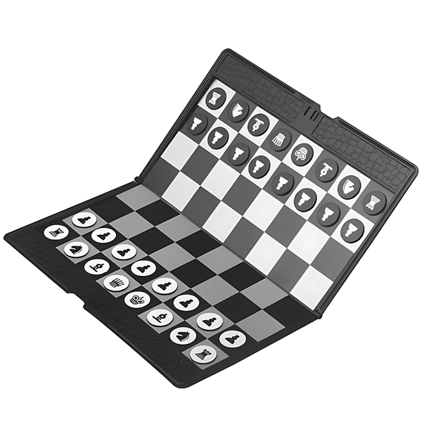 Foldable MINI Magnetic Chess Set Portable Wallet Pocket Chess Board Games