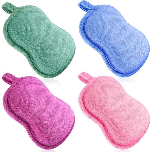 Baby Bath Soft and Absorbent Sponge Cotton Baby Sponge 4pcs