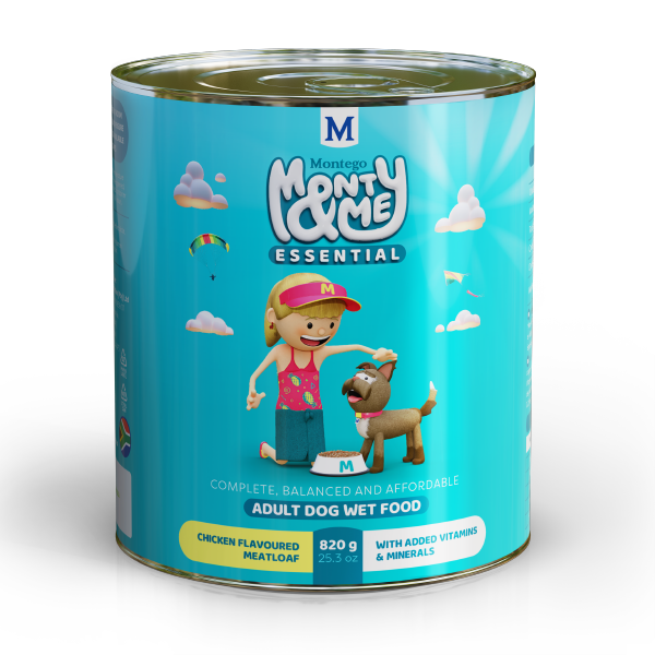 Montego Monty &amp; Me - Essential Wet Dog Food 820 g (Pack of 6)
