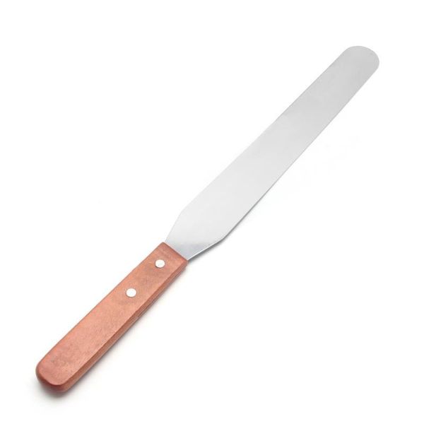 Spatula 30cm/12Inch Straight With Wooden Handle 400022 - Kitchen Essentials