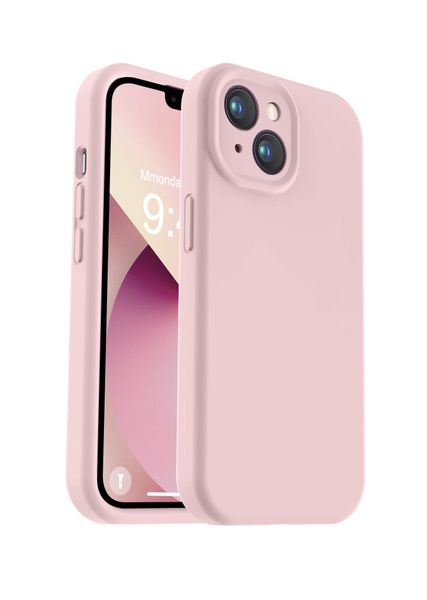 Liquid Silicone Back Case For Apple Iphone 13mini - Pink