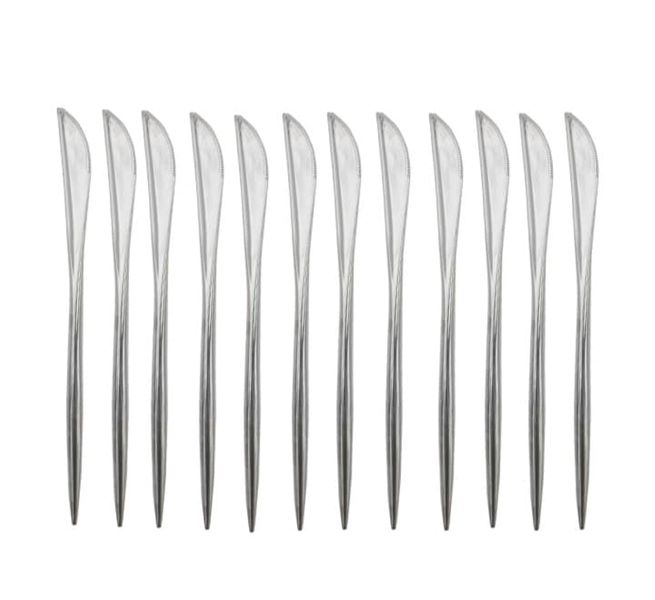 12 Piece Plastic Portugal Knives 21.5cm