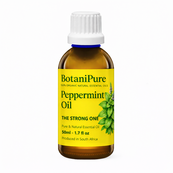 BotaniPure Peppermint Oil 50ml - 100% Pure Essential Oil (STRONG)