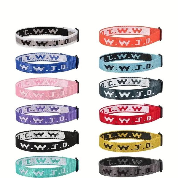 What Would Jesus Do - Wrist Band Bracelet Set - 12 Pack
