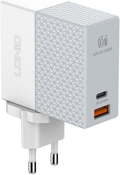 65W Super Fast Charger - USB-C Fast Adapter for MacBook &amp; Smartphones LDNIO