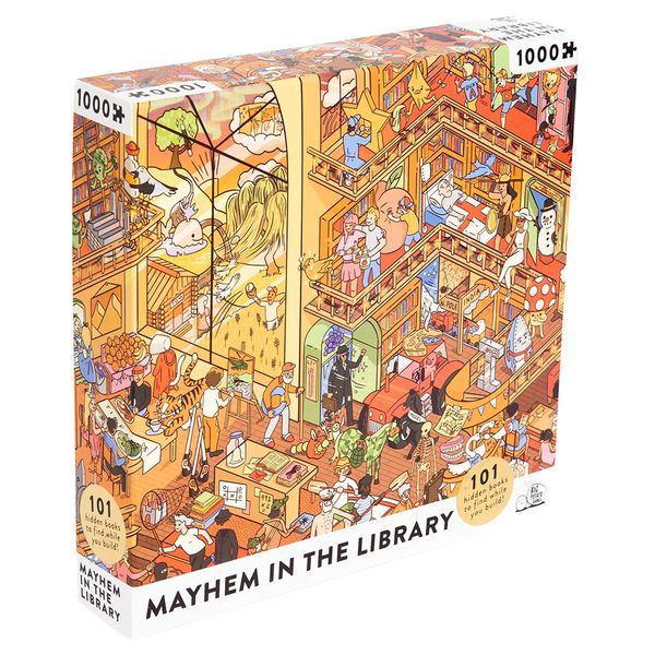 Big Potato Games: Mayhem at the Library - Family Jigsaw Puzzle: 1000 Pieces