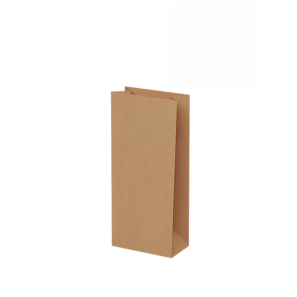 SO1 Kraft Brown Self-Opening Food Paper Packets For Popcorn - 100 Piece