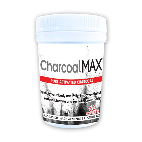CharcoalMAX - Natural Activated Charcoal Capsules 60s