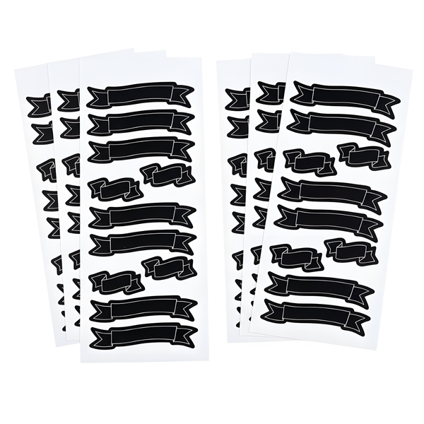 60-Pieces Blackboard Banner Labels for Home Organization