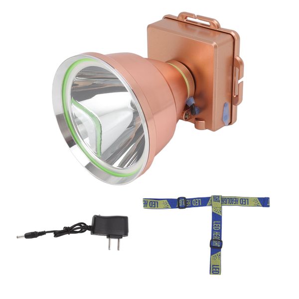 Led Torch Headlamp High Light Beam Usb Charging 4800MAH Miner Head