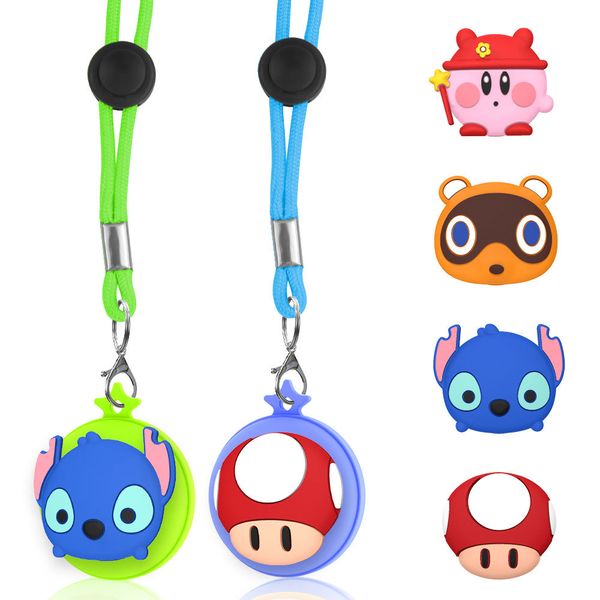Kids AirTag Adjustable Necklace, AirTags Holder Hidden Case Stopper