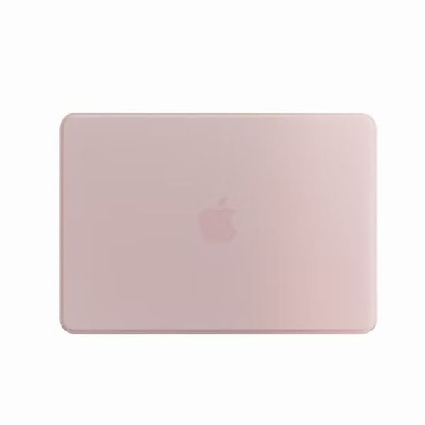 Tuff-Luv - MacBook Neo Full Shell Case - Frosted Clear Hard Shell -Pink