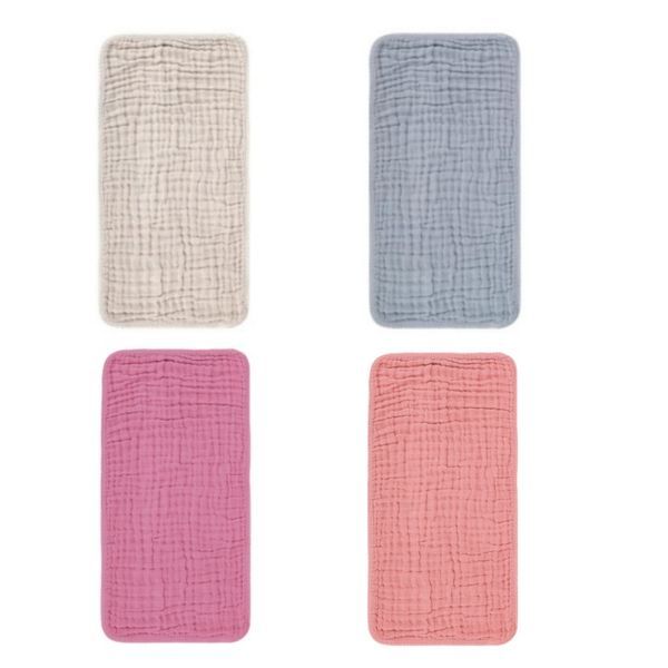 Bestby-4 Pack Baby Muslin Burp Cloths Soft Absorbent Feeding Towel Sets