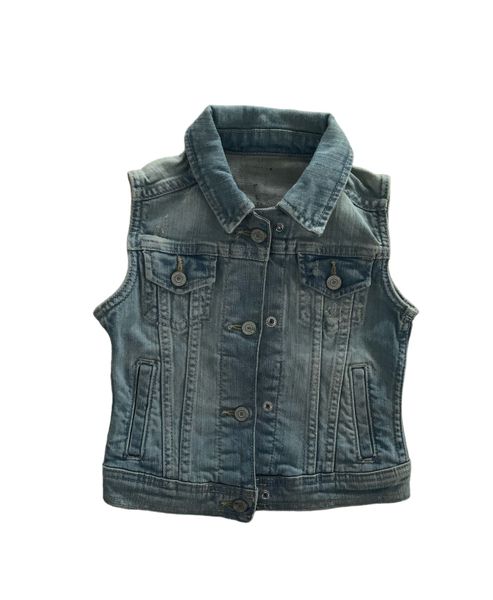 Girls Sleeveless Denim Jacket