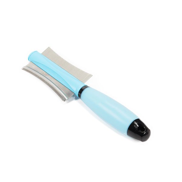 Cat &amp; Dog Double Sided Pet Brush - Blue