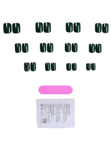 24 Piece - Medium-Length Square Press On Nails