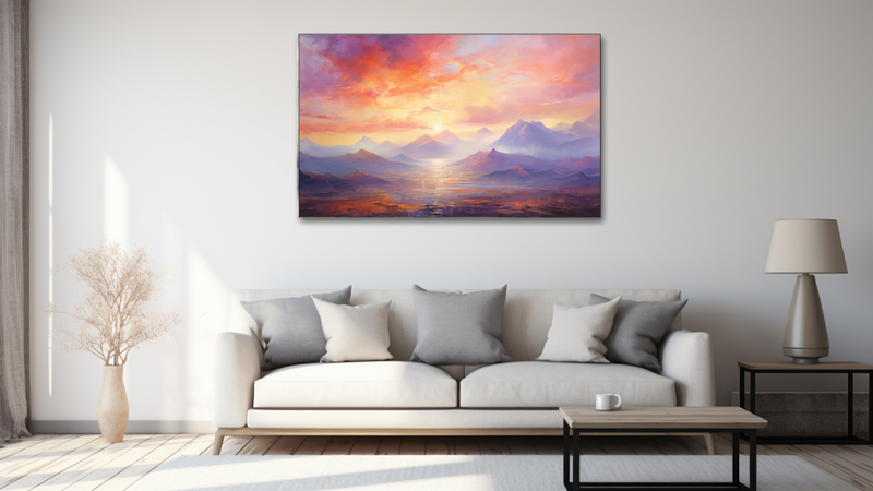 Canvas Wall Art - Luminous Landscape Abstract - MT0479