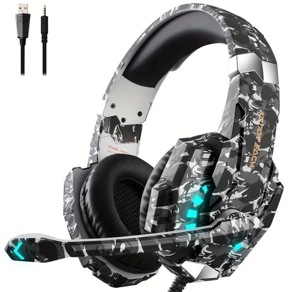 DW Kotion Each G9000 Pro LED Light Wired Gaming Headset - G9000 Pro - Camo