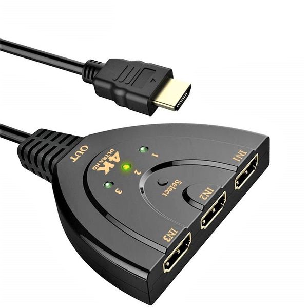 HDMI Splitter Switch 3 Port Support 4K Ultra HD - 56cm