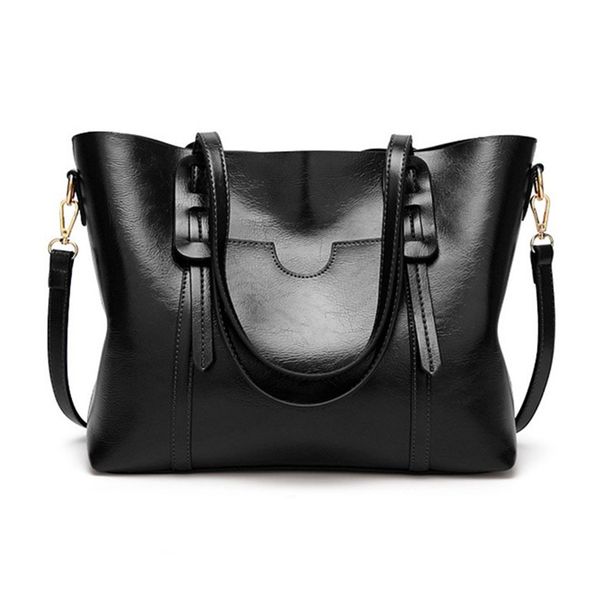 Luxurious Black Ladies Handbag (HB-930-BK)