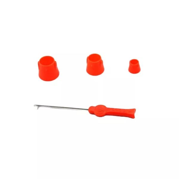 Carp Fishing Pellet Cones With Needle - 3 sizes with gated baiting needle