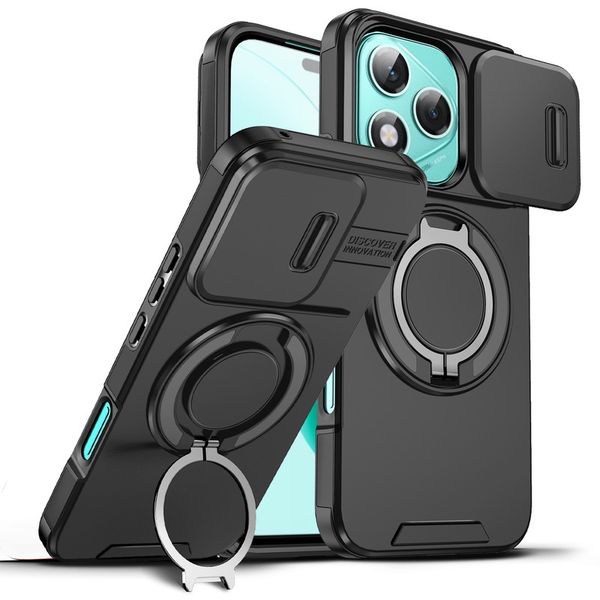 Shockproof case with 360 Rotatable Ring Stand Compatible With Honor 400 lite
