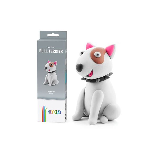 Hey Clay: Modelling Air-Dry Clay with Interactive App - Bull Terrier, 3 Can