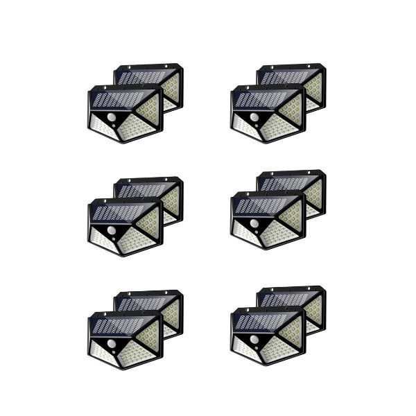 Solar Motion Sensor LED Wall Lights - Outdoor Waterproof Security Lighting